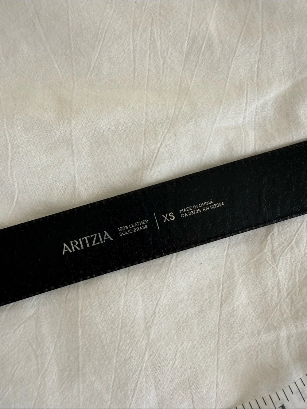 Aritzia Black Leather Belt